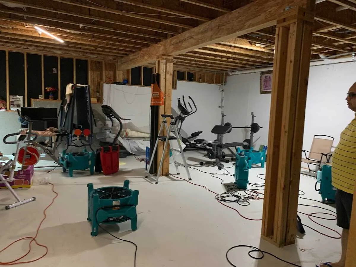 Basement drying equipment setup for Odor Removal & Deodorization in Poplar Bluff